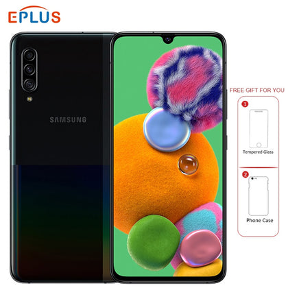 Samsung 5G Mobile Phone Samsung Galaxy A90 Snapdragon 855 8GB 128GB A9080 6.7" 48MP Triple Camera 4500mAh NFC 5G Smartphone