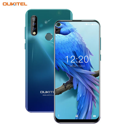 OUKITEL C17 6.35'' Triple Camera Smartphone MT6763 Octa Core Android 9.0 3GB 16GB Face ID Fingerprint 4G Mobile Phone 3900mAh