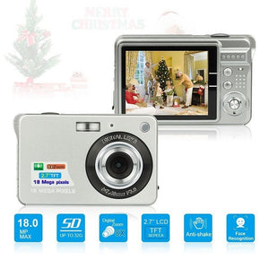 Portable Mini Digital Camera 18MP 2.7 inch TFT LCD Screen 8X Zoom Photo Video Camcorder Anti-Shake Video Camera For Kids Gift