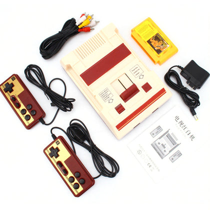 Retro Classic Nostalgic 8 bit Video Games Console Player + Dual Gamepads+500 IN 1 Game Card AV Output For FC NES TV Game Console