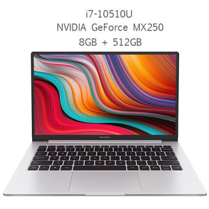 Xiaomi RedmiBook 13 Laptop 13.3 inch Full Screen i7-10510U/i5-10210U MX250 Windows 10 Home 8GB RAM 512GB ROM Notebook