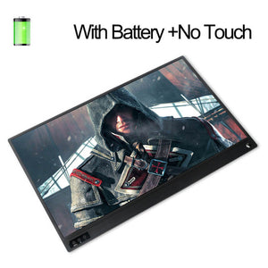 15.6inch Battery Touch Portable Monitor USB C HDMI touch screen monitor for Samsung DEX,Huawei EMUI, Laptop,Switch,PS4