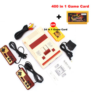 Retro Classic Nostalgic 8 bit Video Games Console Player + Dual Gamepads+500 IN 1 Game Card AV Output For FC NES TV Game Console
