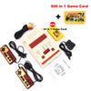 Retro Classic Nostalgic 8 bit Video Games Console Player + Dual Gamepads+500 IN 1 Game Card AV Output For FC NES TV Game Console