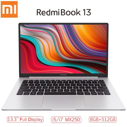 Xiaomi RedmiBook 13 Laptop 13.3 inch Full Screen i7-10510U/i5-10210U MX250 Windows 10 Home 8GB RAM 512GB ROM Notebook