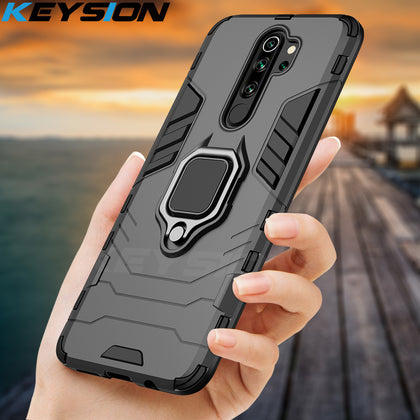 KEYSION Shockproof Case for Redmi Note 8 Pro 9s 8 8A 7 7A 8T K30 K20 Back Phone Cover for Xiaomi Mi 9T A2 A3 mi10 9 SE mi 9 lite