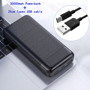 YKZ Mini Power bank 30000 mAh Bank Portable Charging Poverbank Mobile Phone External Battery Charger Powerbank for iPhone Xiaomi