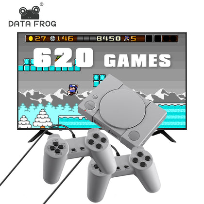 Data Frog Retro Video Game Console Build in 620 Games 8 Bit Support AV Out Put With 2 Player Controller