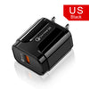 18W Quick Charge 4.0 3.0 USB Phone Charger Universal Travel Wall Fast Charging Power Adapter For Xiaomi iPhone Samsung Huawei