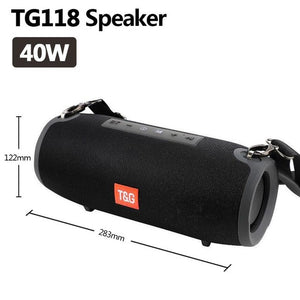 High power TG118 portable bluetooth speaker outdoor Column Computer Wireless Speakers Subwoofer BoomBox Music-Center-Radio