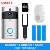 EKEN V5 Video Doorbell Smart Wireless WiFi Security Door Bell Visual Recording Home Monitor Night Vision Intercom door phone
