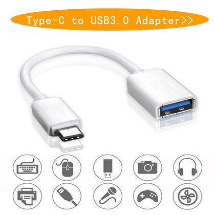 Type C USB 3.1 Male To OTG Type-A Female Adapter Cord for Android LeTV Huawei Oppo Vivo Tablet PC Samsung Smartphone