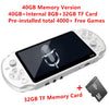 Newest 5.1 inch Handheld Portable Game Console Dual Joystick 8GB preloaded 1000 free games support TV Out video game machine