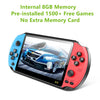 Newest 5.1 inch Handheld Portable Game Console Dual Joystick 8GB preloaded 1000 free games support TV Out video game machine