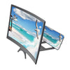 12 inch Mobile Phone 3D Screen Video Magnifier 8/9"Folding Curved Enlarged Smartphone Movie Amplifying Projector Stand Bracket