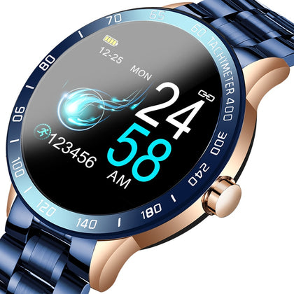 LIGE 2020 New Smart Watch Men LED Screen Heart Rate Monitor Blood Pressure Fitness tracker Sport Watch waterproof Smartwatch+Box