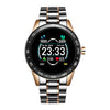 LIGE Steel Band Smart Watch Men Heart Rate Blood Pressure Monitor Sport Multifunction Mode Fitness Tracker Waterproof Smartwatch