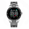 LIGE Steel Band Smart Watch Men Heart Rate Blood Pressure Monitor Sport Multifunction Mode Fitness Tracker Waterproof Smartwatch