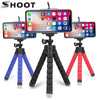SHOOT Mini Flexible Sponge Octopus Tripod for iPhone Samsung Xiaomi Huawei Mobile Phone Smartphone Tripod for Gopro 8 7 5 Camera